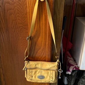 Fossil Yellow Crossbody Bag
